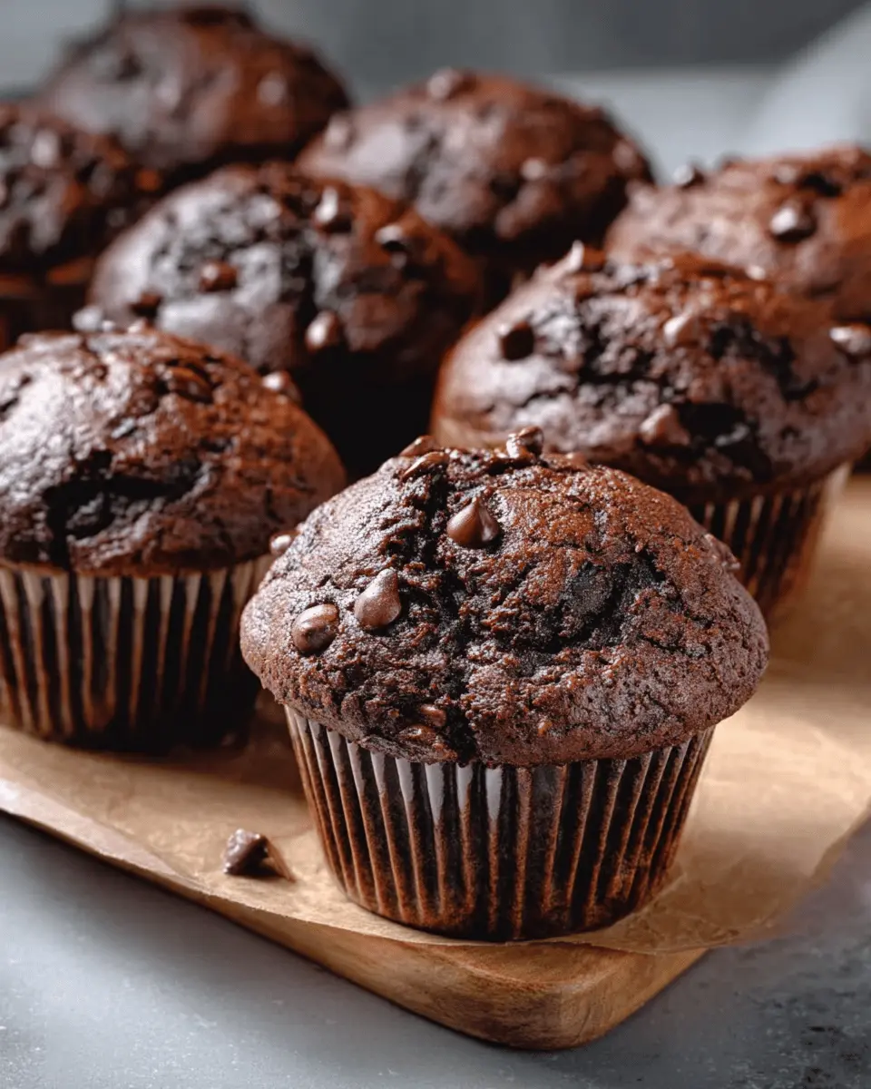 Double Chocolate Muffins with Sour Cream: An Indulgent Treat