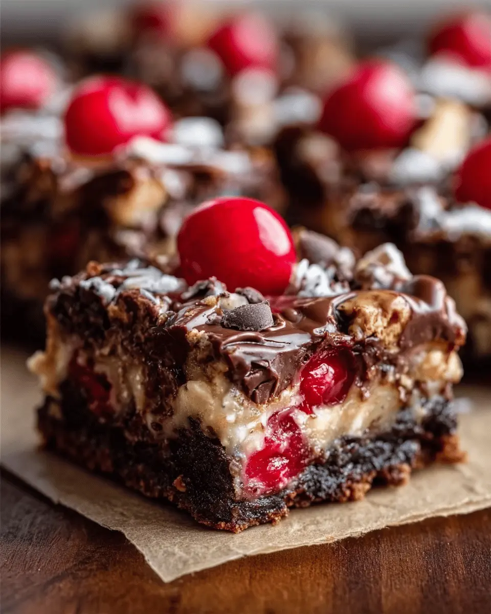 Chocolate Covered Cherry Magic Bars: Indulgent Treat for Everyone