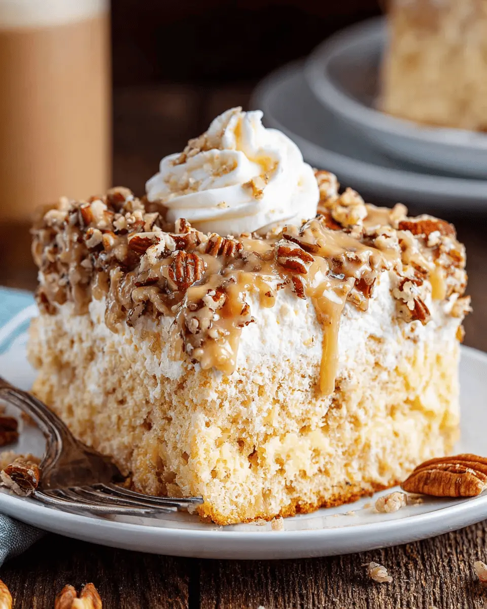 Butter Pecan Praline Poke Cake: The Best Indulgent Treat