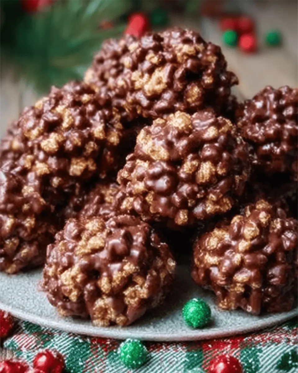 Christmas Chocolate Rice Krispie Balls: The Best Festive Treats