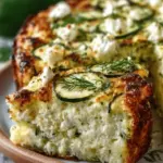 Zucchini, Feta & Dill Cottage Cheese Bake