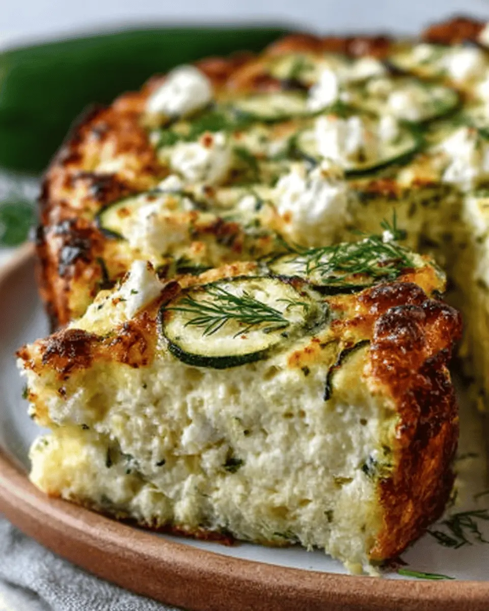 Zucchini Feta Dill Cottage Cheese Bake: A Healthy Delight