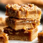 Caramel Pecan Blondie Bars
