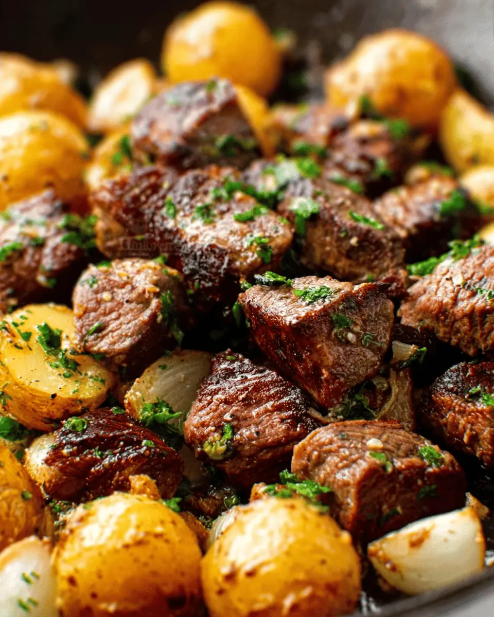 Garlic Butter Steak Bites and Potatoes: Easy Comfort Food Delight