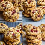 Bakery-Style Cranberry Walnut Oatmeal Cookies
