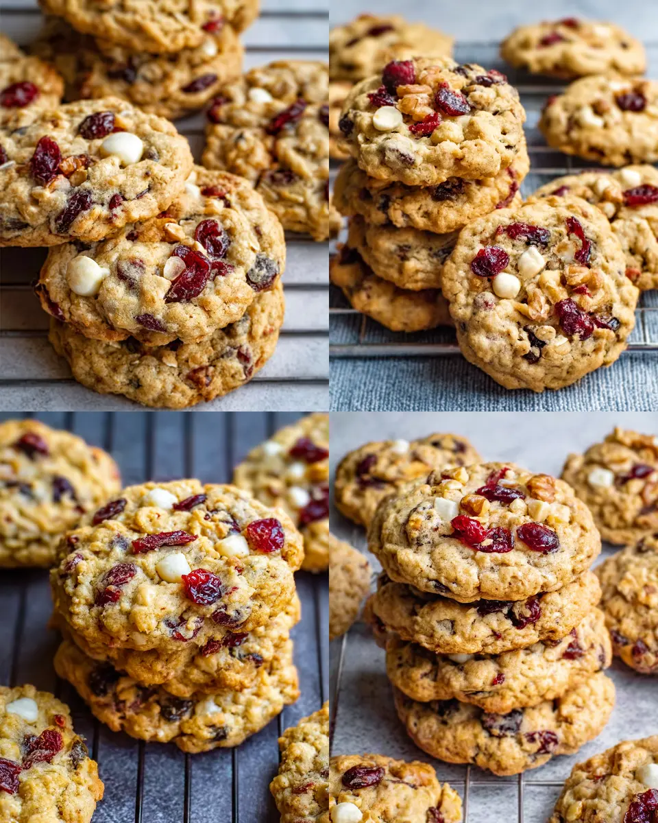 Bakery-Style Cranberry Walnut Oatmeal Cookies: Best Comfort Treat
