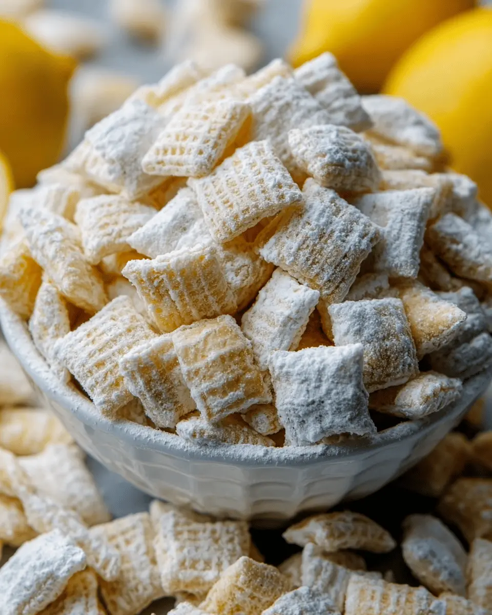 Lemonade Puppy Chow: The Best Sweet Treat for Summer Days