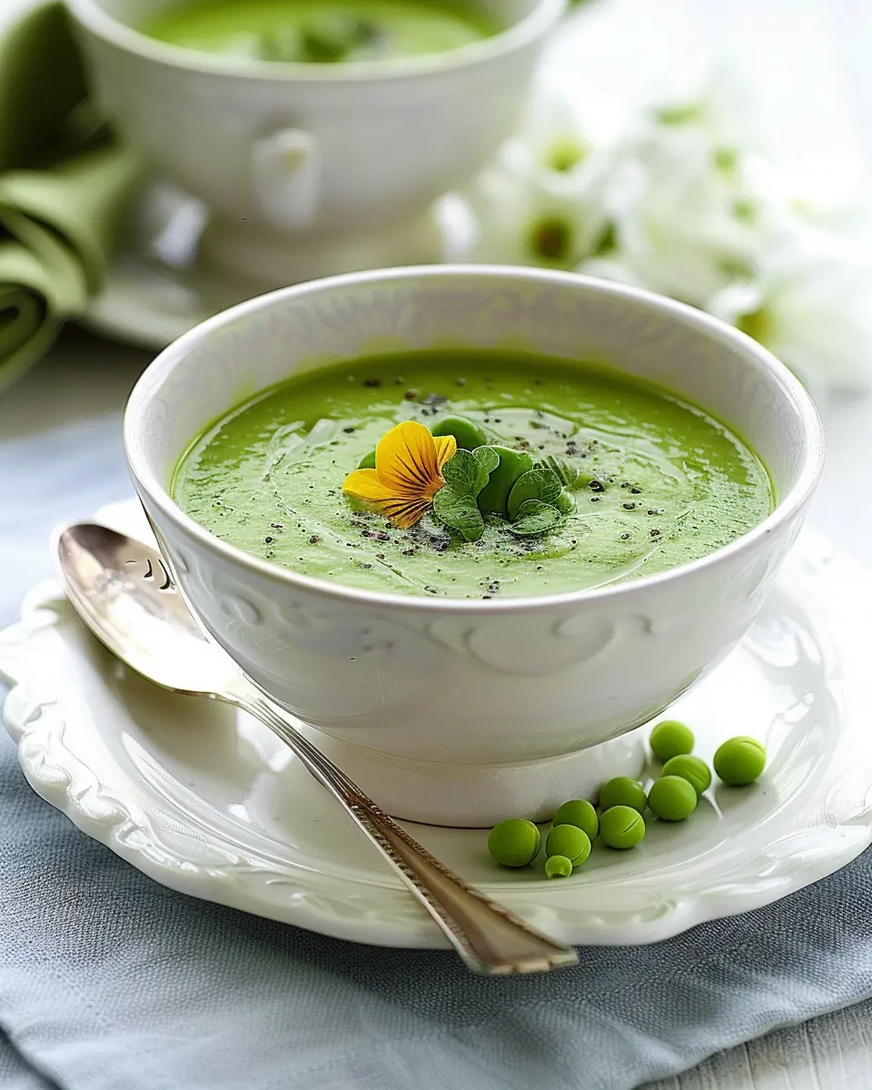 Spring Pea Soup: The Best Creamy Delight with Turkey Bacon