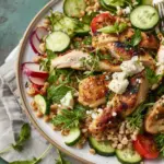 Greek Chicken and Farro Salad