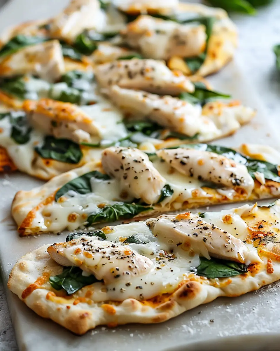 Chicken and Spinach Flatbread: Easy Comfort Food Delight