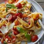 Pasta with Marinated Cherry Tomato Sauce