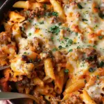 Cheesy Sausage & Pepper Pasta Bake
