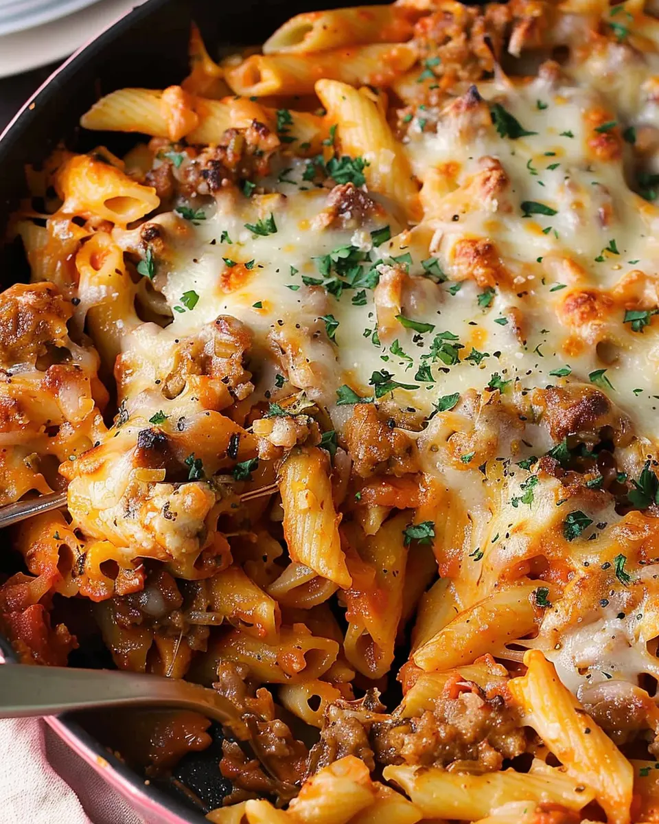 Cheesy Sausage Pasta Bake: A Comforting Family Favorite