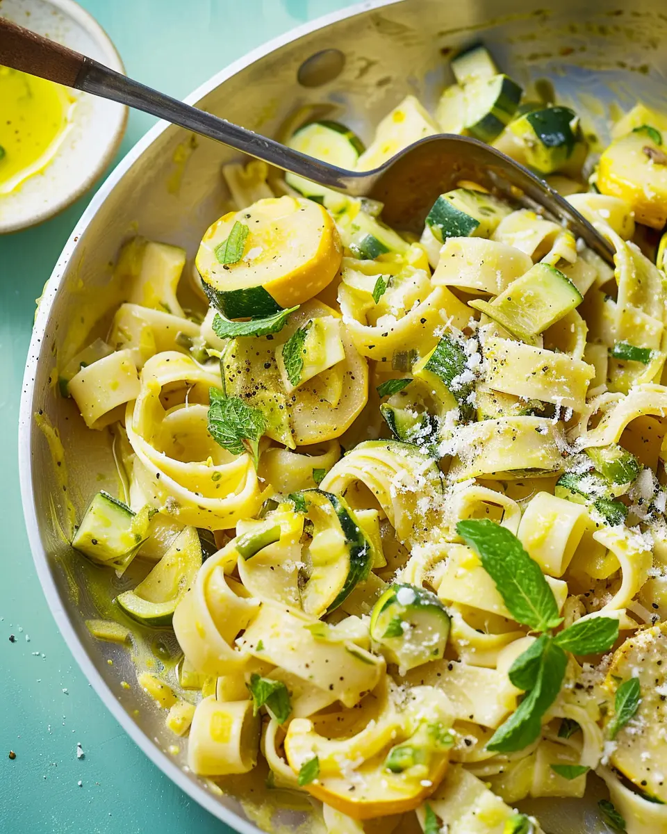 Summer Squash, Mint, and Pecorino Pasta: A Fresh, Easy Delight