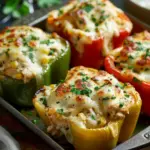Chicken Alfredo Stuffed Peppers Recipe