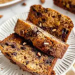 Air Fryer Almond Chocolate Banana Bread