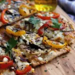 Grilled Veggie Pizzas Alfredo