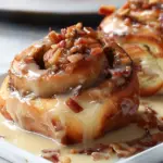 Air Fryer Bourbon Bacon Cinnamon Rolls