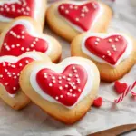 Air Fryer Valentine’s Day Heart Sugar Cookies