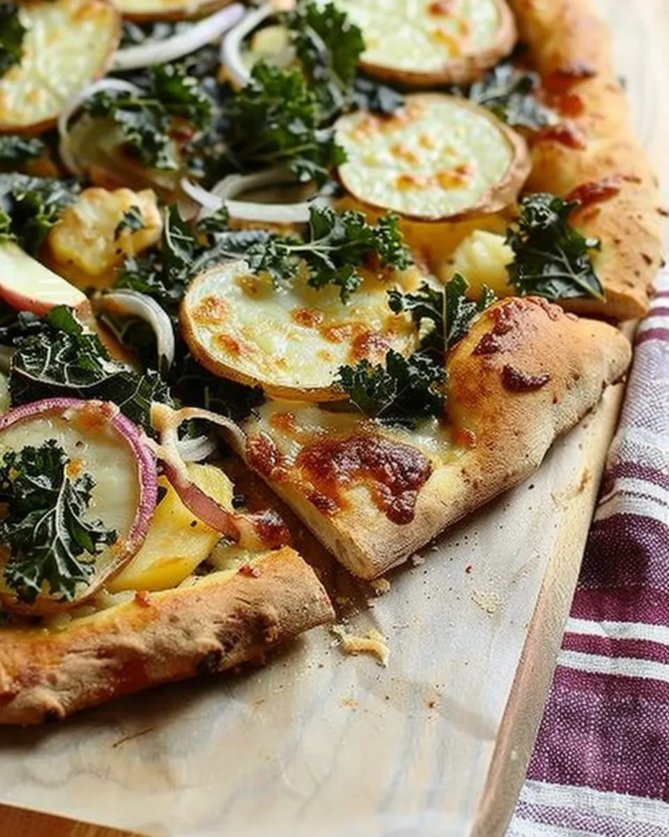 Potato Red Onion Kale Pizza Easy Recipe for a Delicious Twist