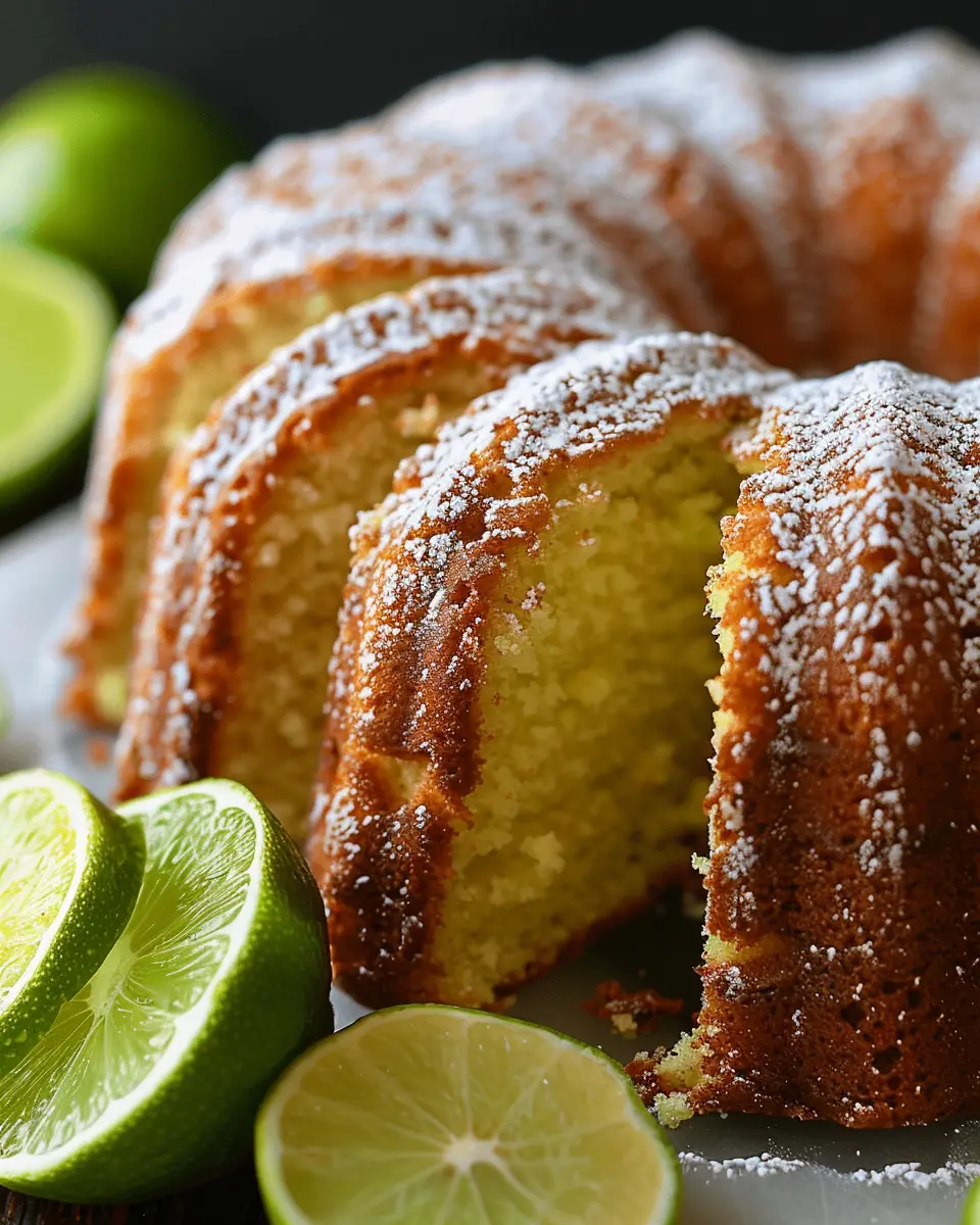 Moist Key Lime Pound Cake: An Easy and Indulgent Delight