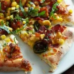 Bacon, Corn, and Poblano Pizza