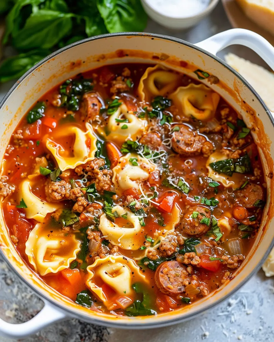 Italian Sausage Tortellini Soup: A Cozy, Homemade Delight