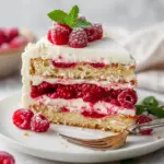 Frozen Raspberry Layer Cake
