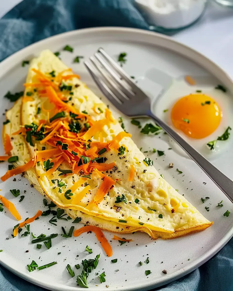 Egg White Omelet: Easy Recipe with Turkey Bacon and Fresh Veggies