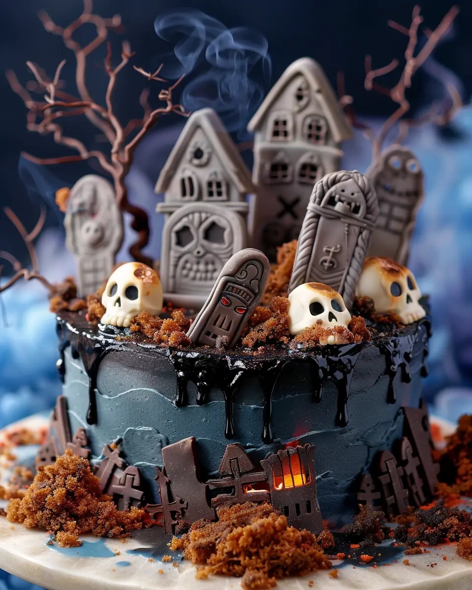 Graveyard Cake: Easy and Indulgent Halloween Dessert Recipe
