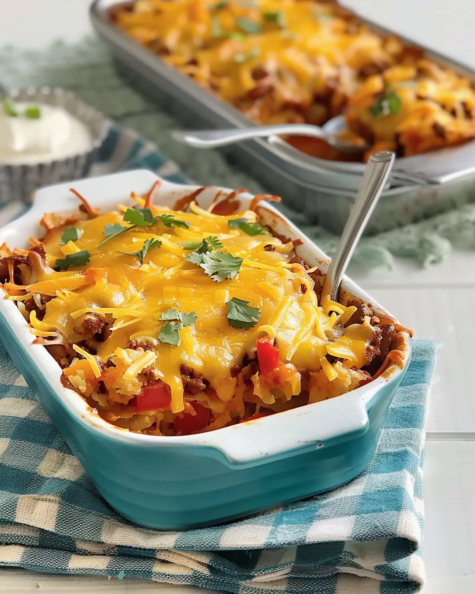 Cheesy Chili Hash Brown Bake: Easy Comfort Food Delight
