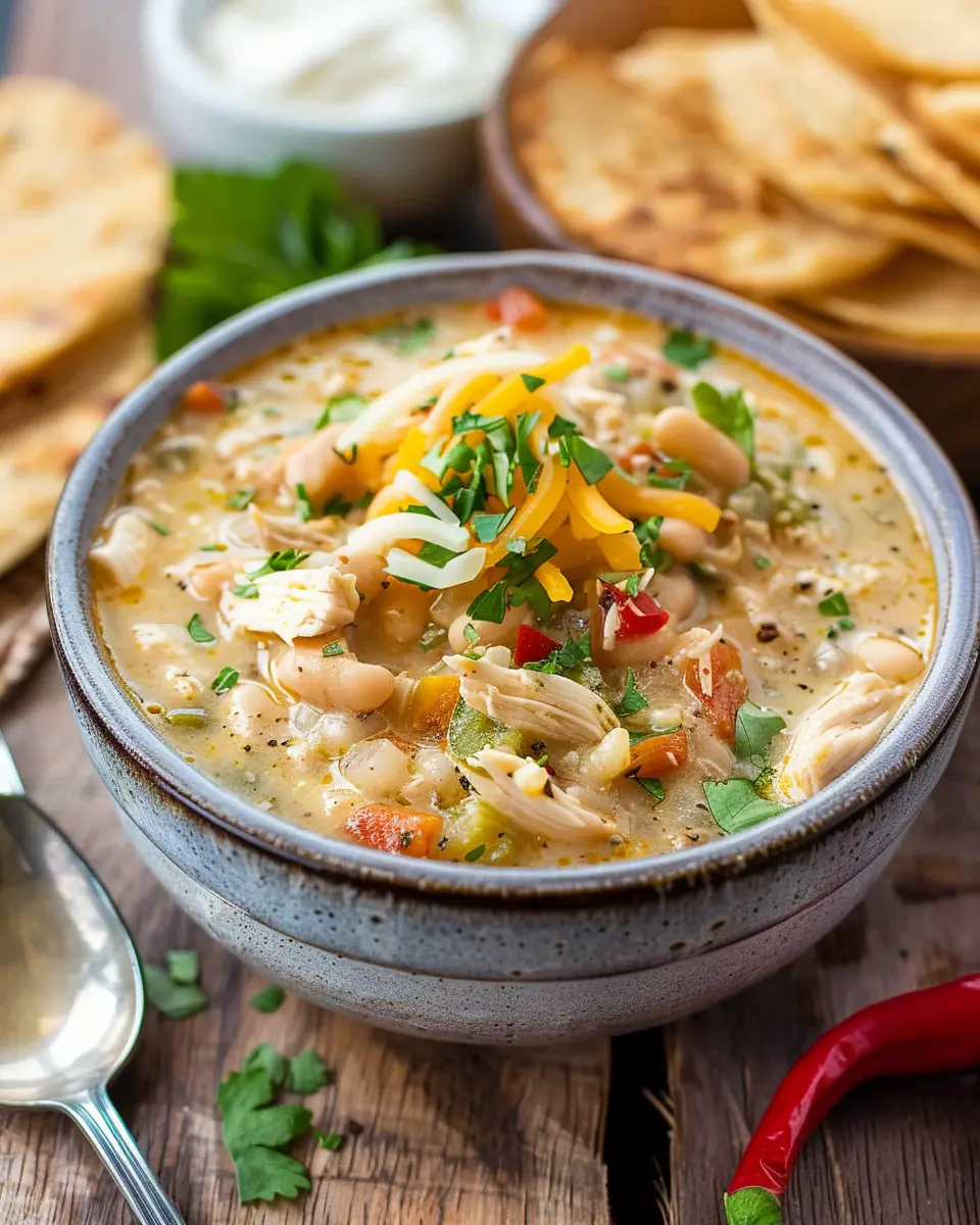 White Chicken Chili Recipe: Warm and Hearty Comfort Food Delight