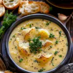 Cheddar Garlic Herb Potato Soup
