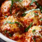 Slow Cooker Chicken Parm Meatballs