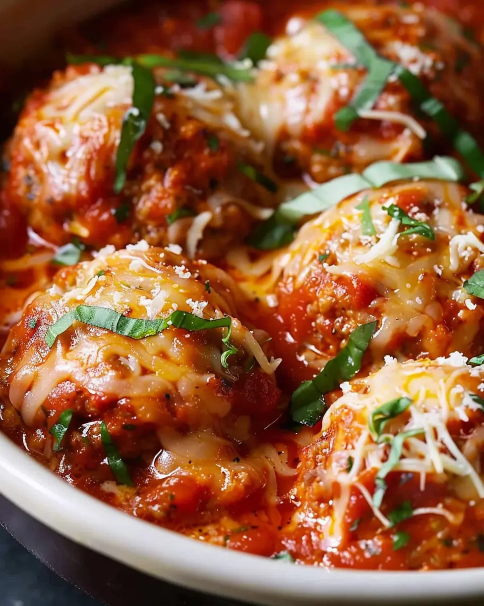 Slow Cooker Chicken Parm Meatballs: Juicy &amp; Easy Comfort Food