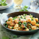 Skillet-Toasted Gnocchi with Peas Recipe