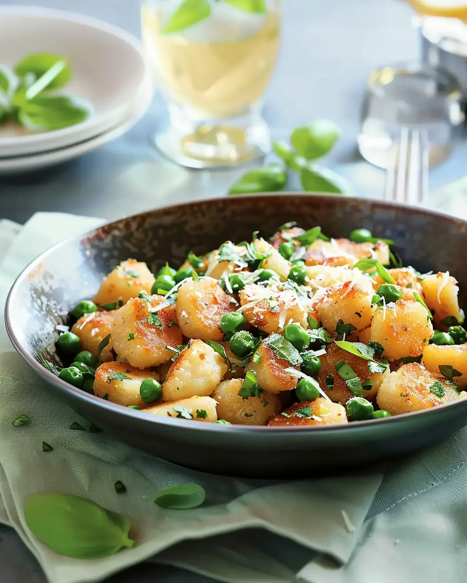 Skillet-Toasted Gnocchi with Peas: A Quick and Delicious Recipe