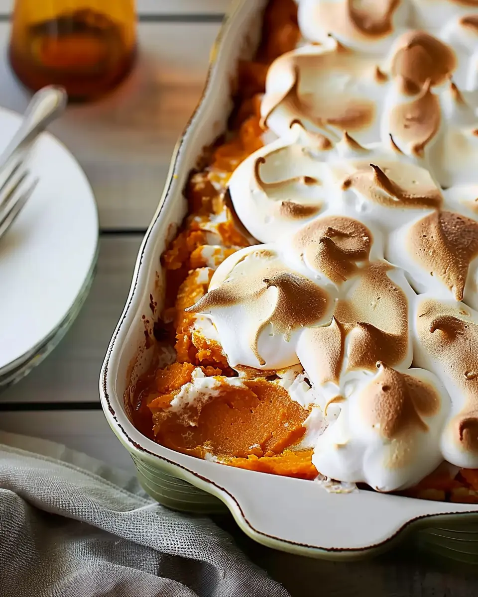 Meringue Topped Sweet Potato Casserole: The Best Cozy Treat