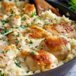 One-Pan Creamy Parmesan Chicken & Rice