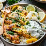 Dump-and-Bake Chicken Tzatziki with Rice Recipe