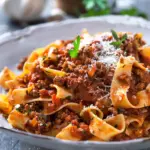 Ground Beef Pasta Recipe in Tomato Sauce – Beef Ragu Pasta Recipe