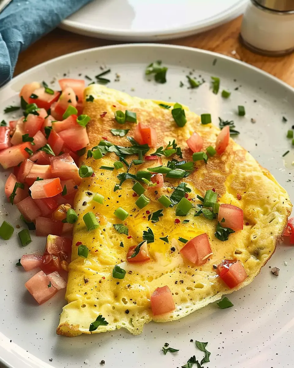 Denver omelet delight: A healthy twist with turkey bacon and chicken ham