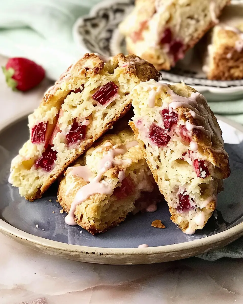 Strawberry-Rhubarb Scones: Easy, Flaky Treats for Every Baker