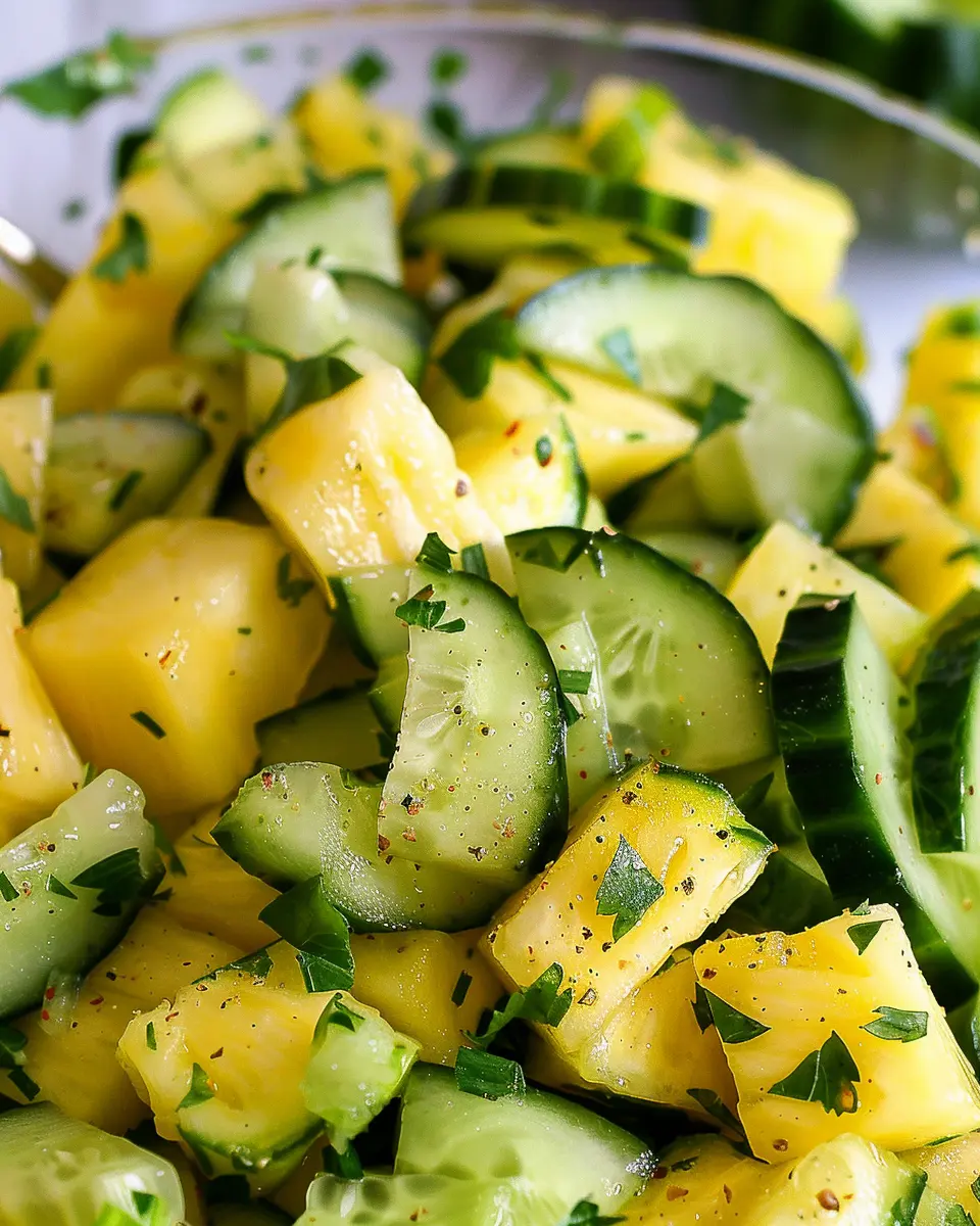 Pineapple Cucumber Salad: A Refreshing and Easy Twist on Summer Eats