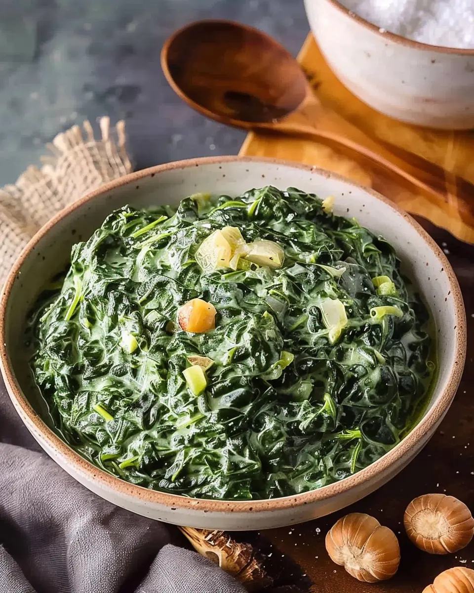 Creamed Spinach with Water Chestnuts: A Deliciously Easy Side Dish