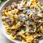 Mushroom Garlic Butter Pasta