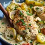 Creamy Pepperoncini Chicken Skillet