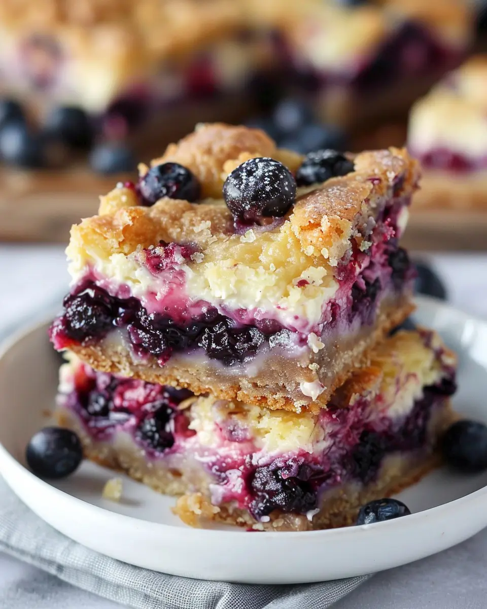 Blueberry Cream Cheese Bars: Easy and Indulgent Treat for You