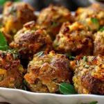 Cheesy Sausage Stuffing Balls