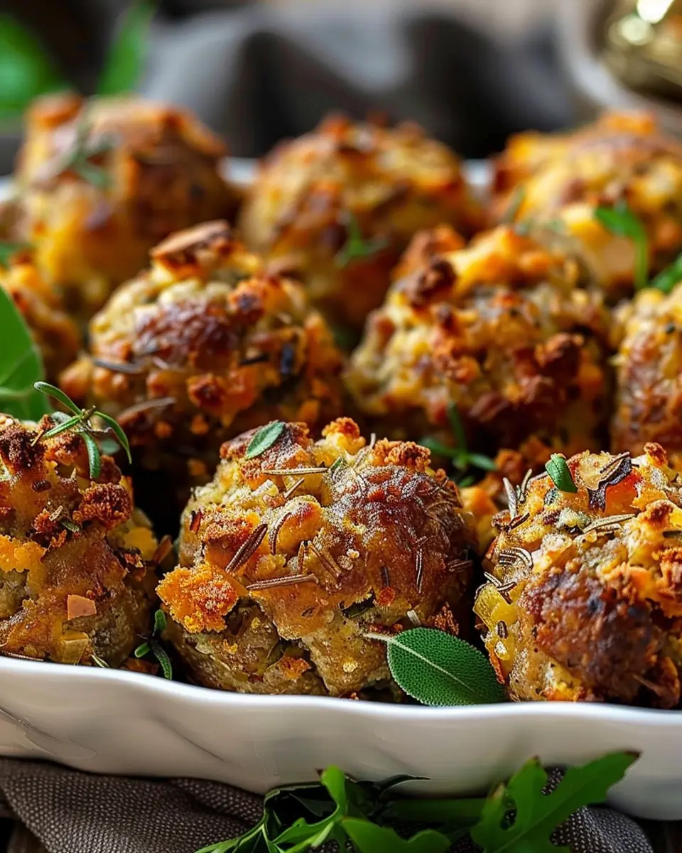 Cheesy Sausage Stuffing Balls: The Best Comfort Food Recipe